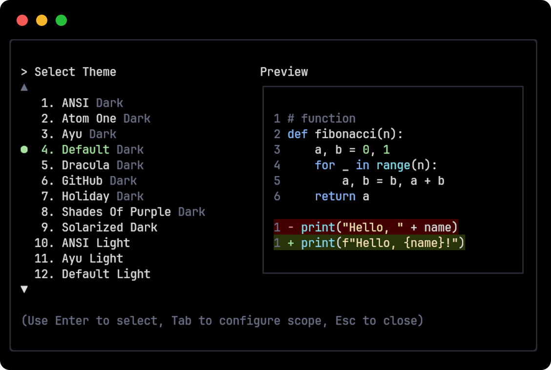Default theme