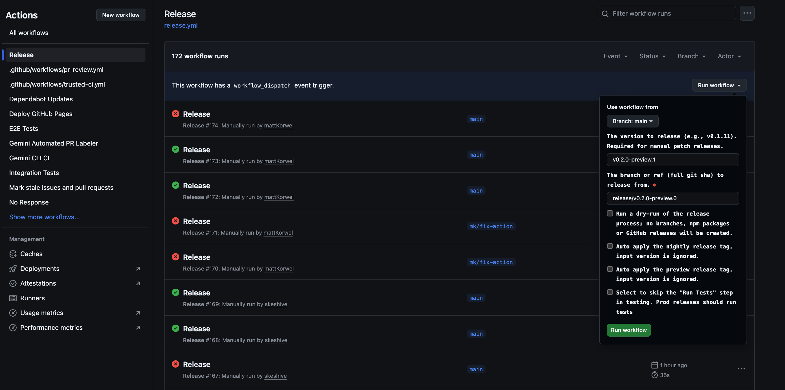 How to run a release